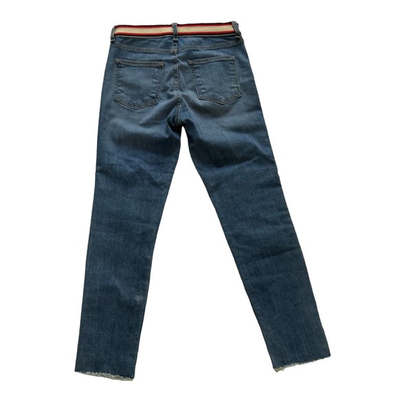 Veronica Beard Blue Denim Grotto Stripe Skinny Jean Size 26 - Picture 2 of 8